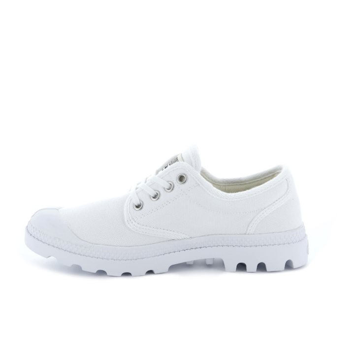 Palladium Pampa OX Originale Men's Oxfords Shoes White | UK E041-QGC